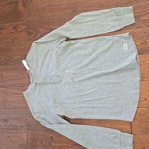 Boys Gap Kids Grey Henley Long Sleeve Soft Lived In Top XL 12 NWT